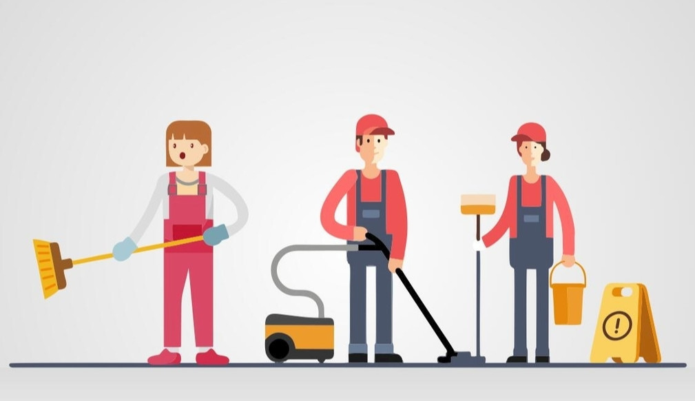 一次清理收費(fèi)上萬元 一些年輕人俯身做保潔